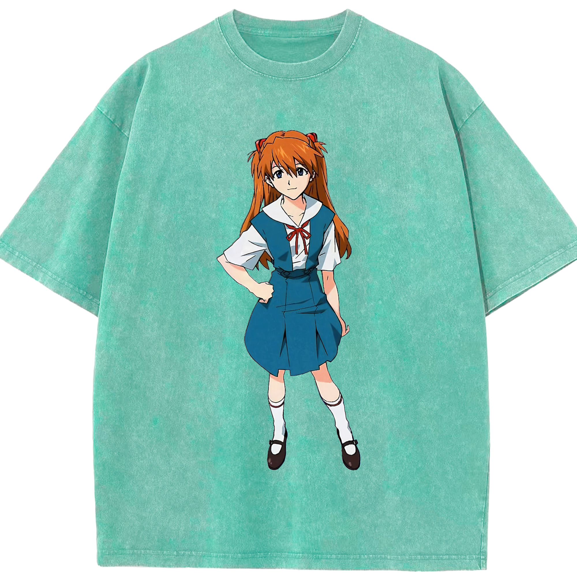 （画像用） EVA 新世紀エヴァンゲリオン 綿100% ヴィンテージ風 半袖Tシャツ（フロントプリント）